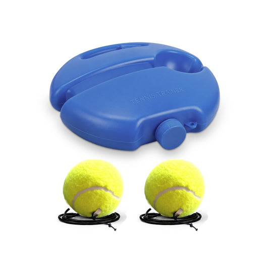 TrainerOne tennis trainer Starter pack: weighted base and 2 balls, each on its own cord